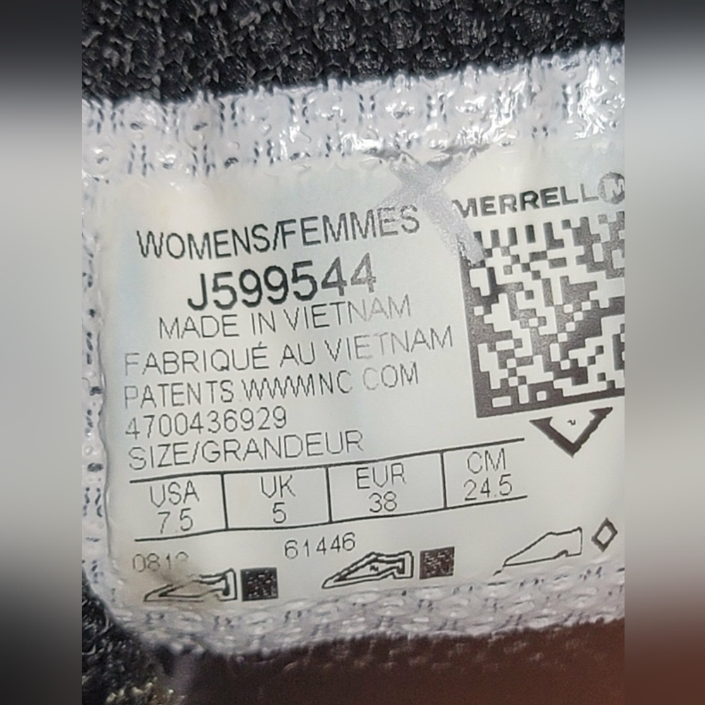 Merrell Q Form 2 Women's Hiking Sneakers Sz 7.5 Gray Black - Picture 2 of 8